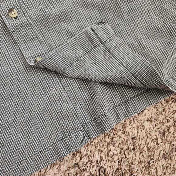 Vintage Plaid Collar Shirt Common Man 90s Retro Dad Surf Skate - Picture 6 of 7